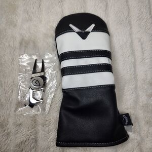 Callaway Golf 2020 Vintage Headcover Black/White Fairway Wood & Golf 7-1 Tool